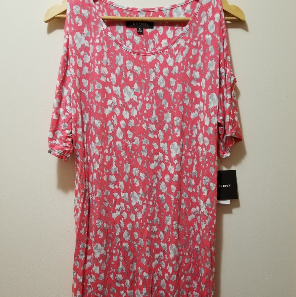 Ellen Tracy Cold Shoulder Sleep Shirt